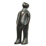 Sculpture: Guido Deleu  The Visitor Bronze Open 75cm.; 29½ins high by 28cm.; 11ins wide by 21cm.;