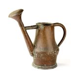 Horticulture: A copper watering can   French,  early 19th century repairs 52cm.; 20½ins high