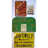 Horticultural advertising,  L G Harris retail tinplate hanging/counter display stand  English,