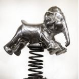 Sculpture: Child's Elephant Playground Ride   North American,  circa 1960s Cast aluminium and