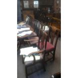 8 Oak country Georgian chairs