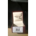 Diamond solitaire ring