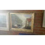 J Rigg oil painting