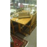Lizard man 5' x 34" Oak dining table