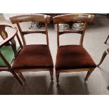 2 x vict. Dining chairs