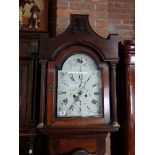 Mahogany 8 day longcase clock