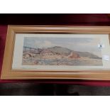 Railway carriage print Sands End and pic York