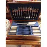 Ward and Son cutlery set in case