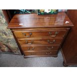 Mahogany 4 ht chest