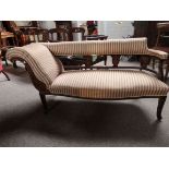 Edw. Inlaid chaise longue