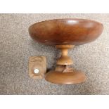 Mouseman ashtray and Foxman dish