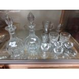 Decanters and glasses