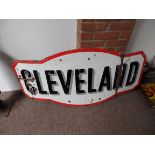 Cleveland enamel sign