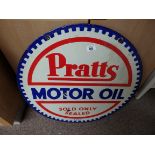Pratts motor oil sign