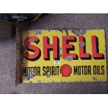 Shell enamel sign