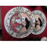 2 Doulton plates 'The Admiral' and 'The Mayor'