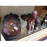 Wooden African style figures