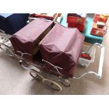 Silver cross double child's pram