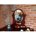 Mahogany swing mirror