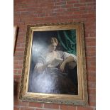 Oil painting in gilt frame