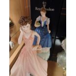 2 Doulton figures