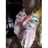 2 Doulton figures