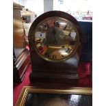 Mahogany mantle clock