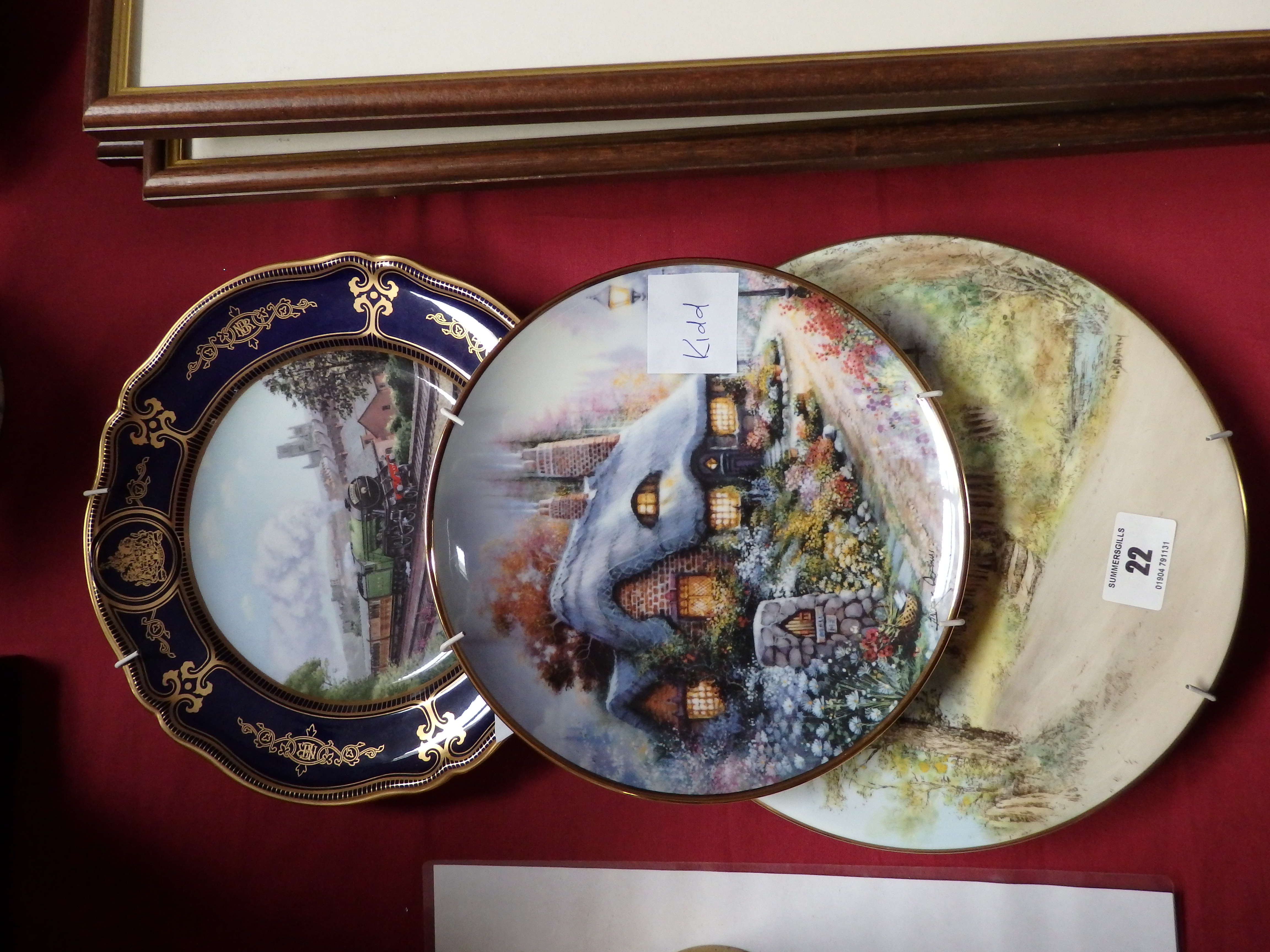 Worcester, Doulton and Spode plates