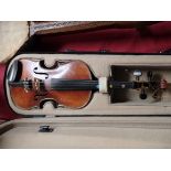 Violin in case