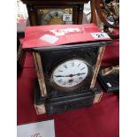 Slate mantle clock