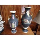 Pair of Roman style vases