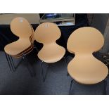 Set of 6 Gavano tecnica chairs