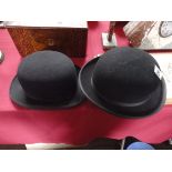 2 Bowler hats