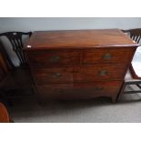 Georgian inlaid chest of drawers
