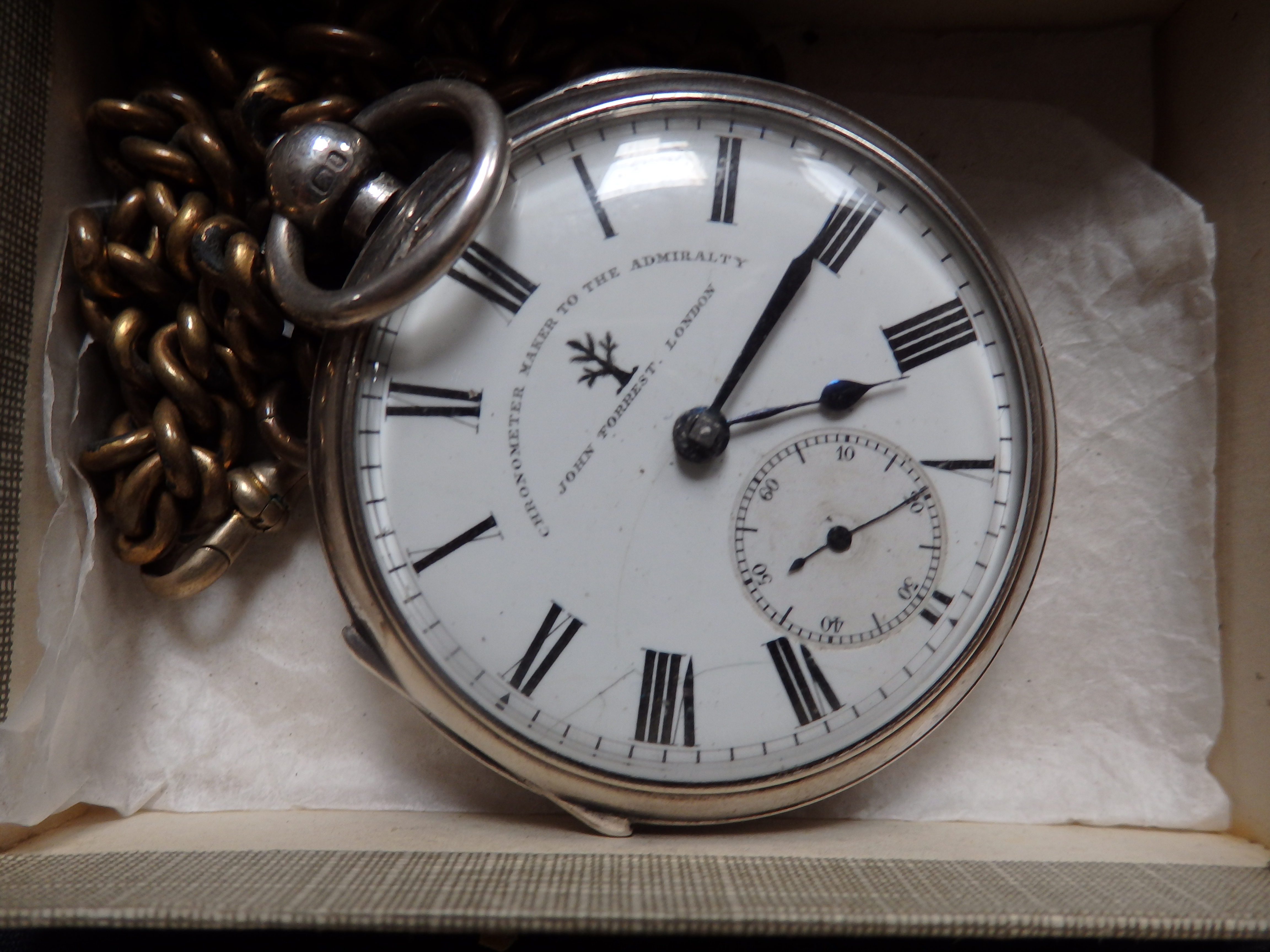 Silver pocket watch