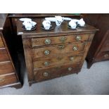 17th Century Chest of drawers with later addition