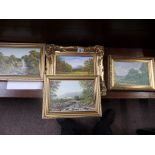 4 oil paintings