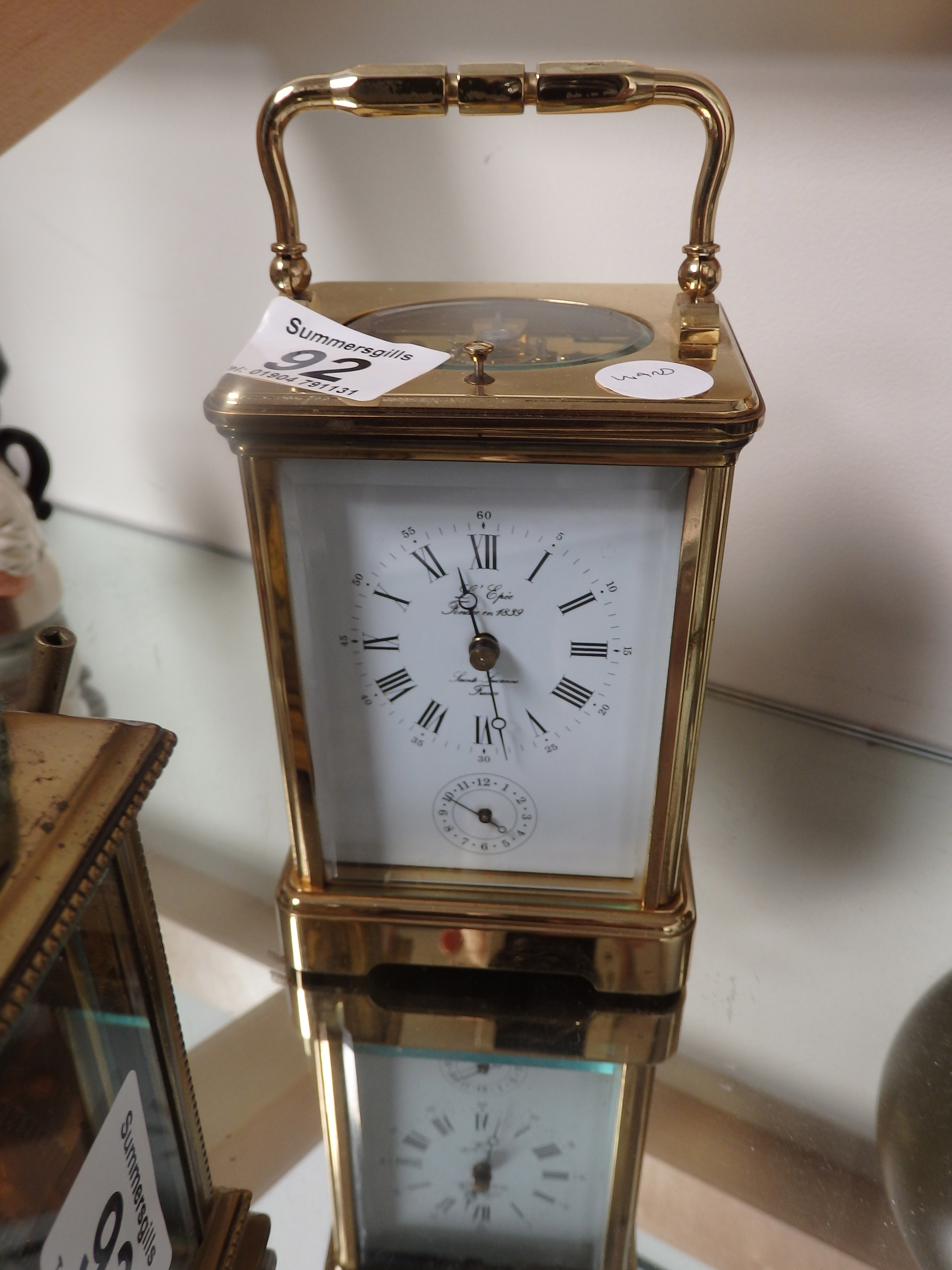 French carriage clock