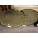 2 x brass trays