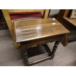 antique oak joint stool