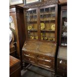 oak bureau bookcase e 1920/30   H83 x W41 x D20 inch