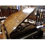 walnut baby grand piano by kaps
