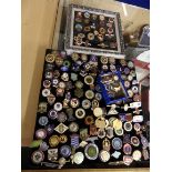 collection of lapel bowling badges