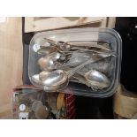 Silver spoons etc.