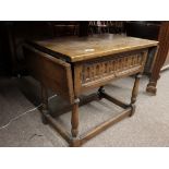 oak sewing table