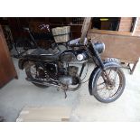 A BSA Bantam D14/4 1969 with log book and V4  OVN 20 G needs restoration