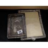 2 x silver mirrors / picture frames