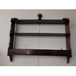 mahogany wall shelf