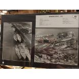 mounted photographs of seamans strike 1966