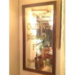 'SMOKE OGDEN'S MIDNIGHT FLAKE' An original advertising mirror, Circa 1910/1920, framed. (69cm x